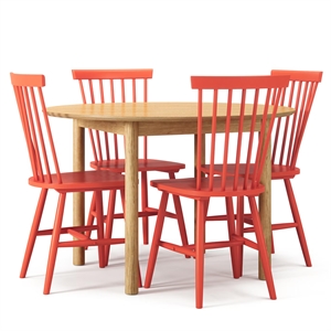 Set da Pranzo Department Wood in Rovere/ Arancione